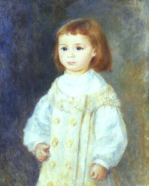 Pierre Renoir Child in White France oil painting art